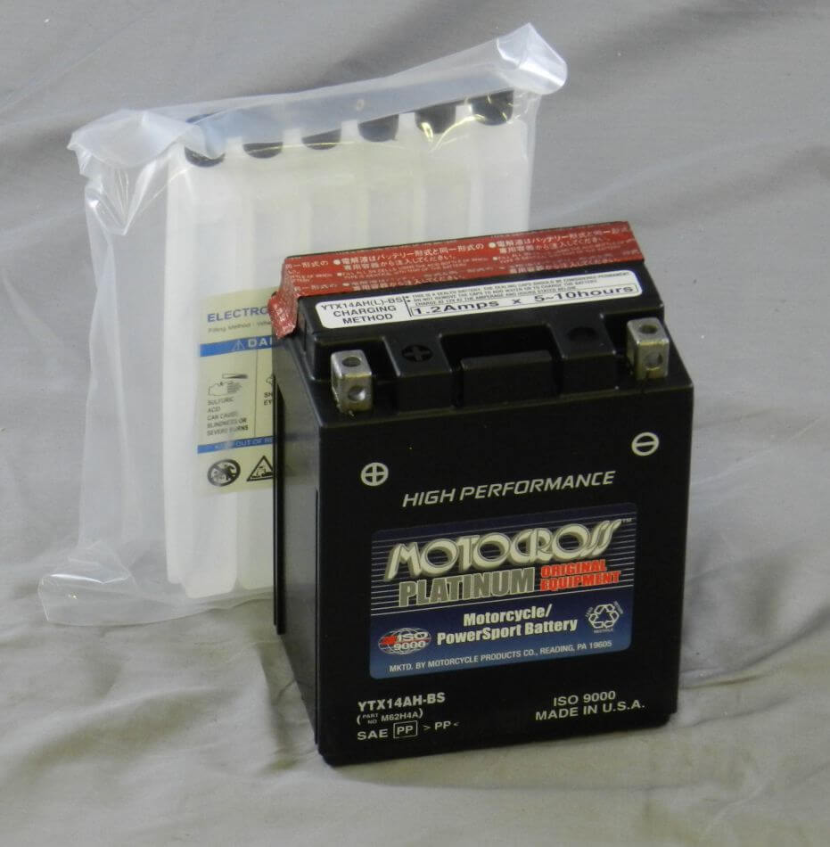Ytx14ah-bs 12v 210 Cca Motocross Agm Motorcycle Battery Other Batteries BB Generic