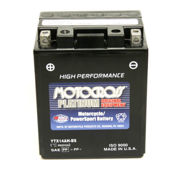 Ytx14ah-bs 12v 210 Cca Motocross Agm Motorcycle Battery Other Batteries BB Generic