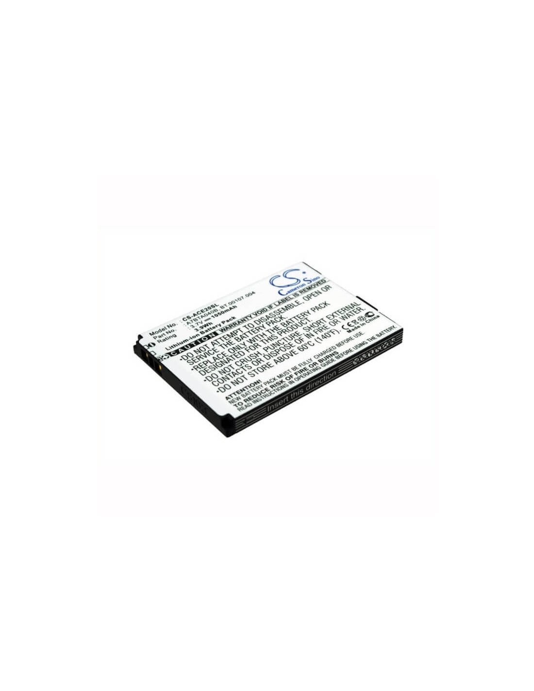 Battery for Acer L1, beTouch E200 3.7V, 1050mAh - 3.89Wh