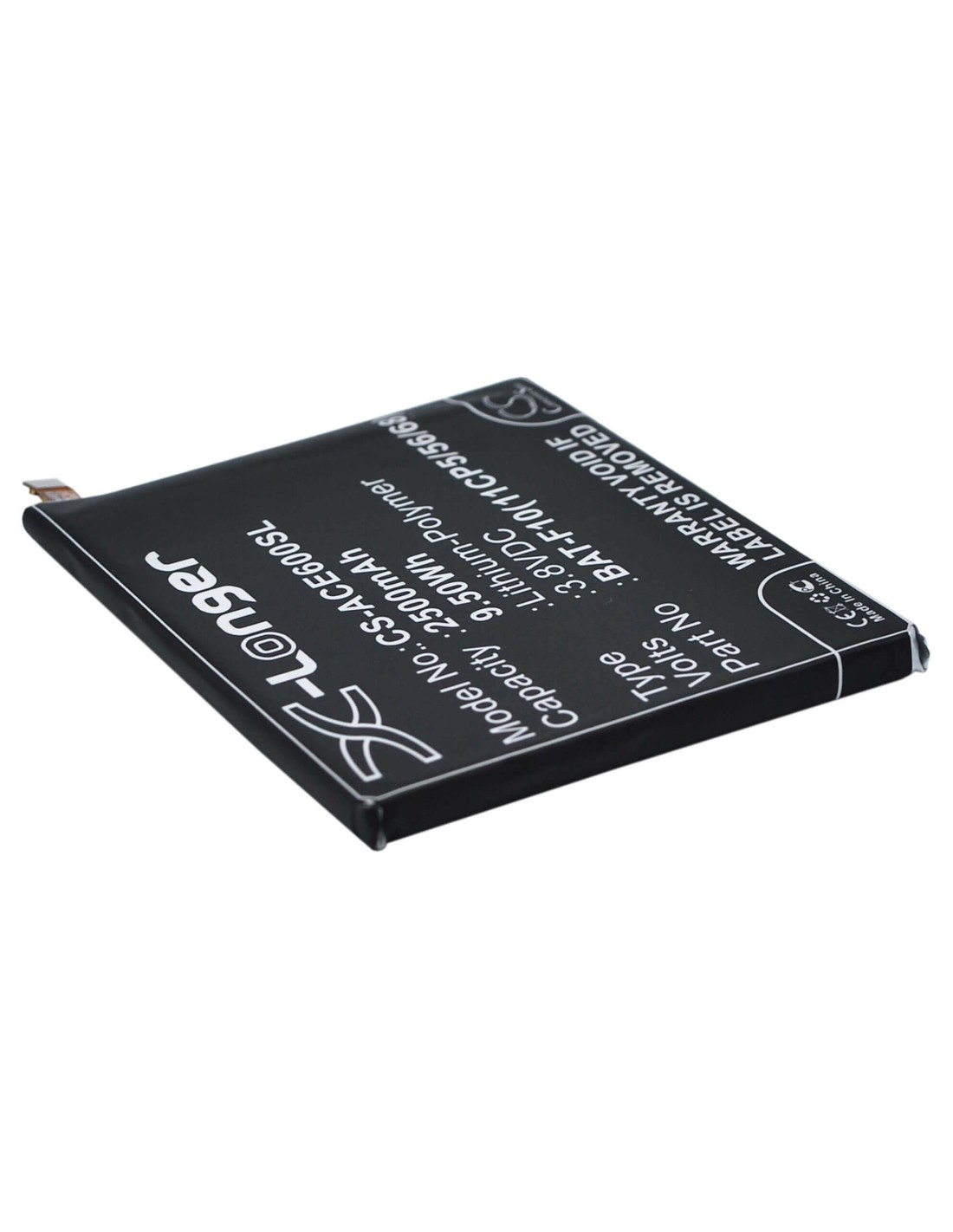 Battery for Acer Liquid E600 3.8V, 2500mAh - 9.50Wh