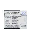Battery for Acer Liquid Z410 3.8V, 2000mAh - 7.60Wh
