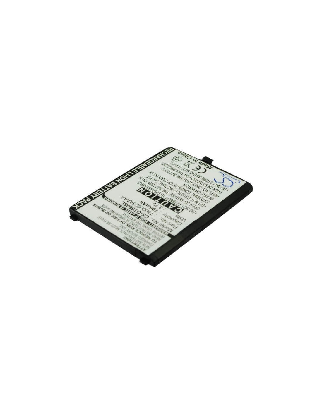 Battery for Alcatel OT-C550, OT-C560, OT-C550A 3.7V, 700mAh - 2.59Wh