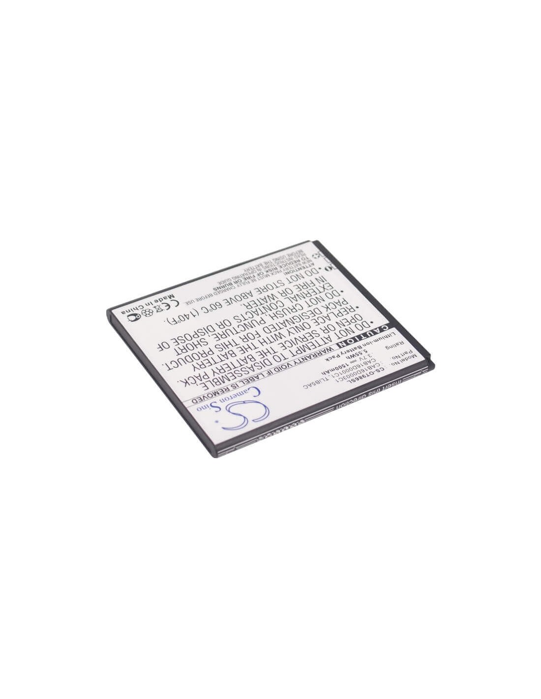 Battery for Alcatel OT-986, AK47, One Touch 986 3.7V, 1500mAh - 5.55Wh