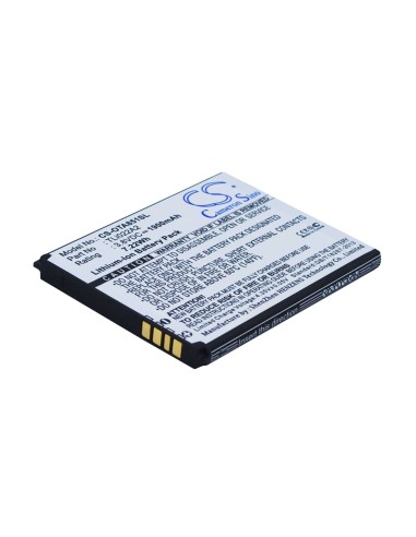 Battery for Alcatel One Touch Sonic, OT-A851L 3.8V, 1900mAh - 7.22Wh