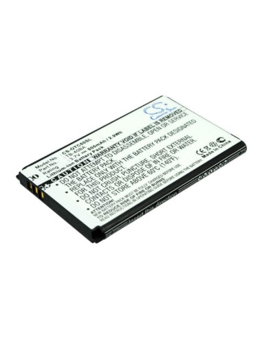 Battery for Alcatel OT-C60, One Touch C60 3.7V, 800mAh - 2.96Wh