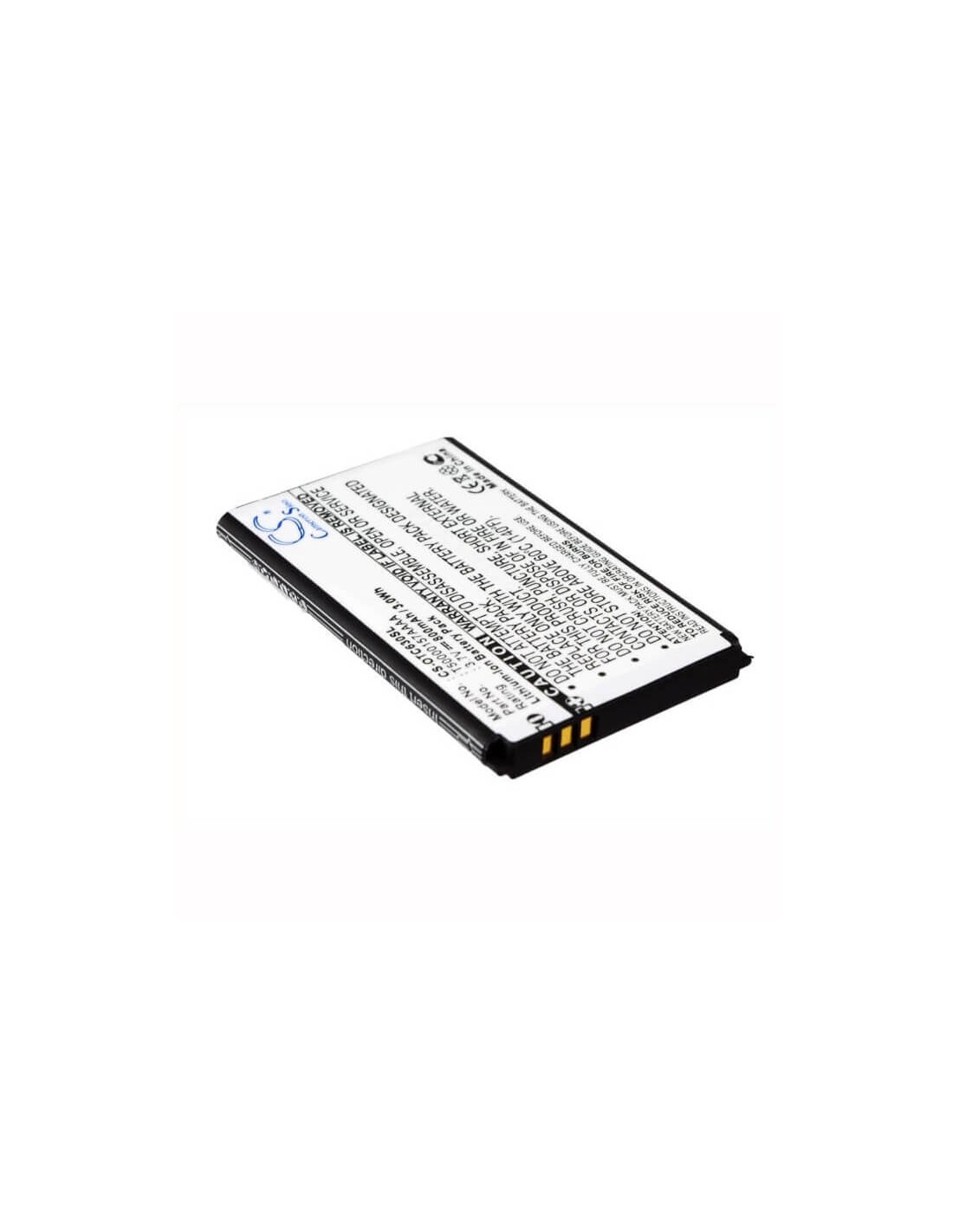 Battery for Alcatel OT-C630, OT-C630A, OT-C635 3.7V, 800mAh - 2.96Wh