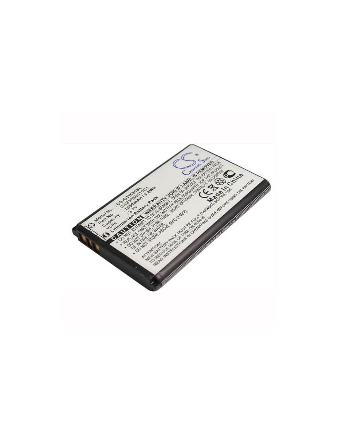 Battery for Alcatel OT-I650 3.7V, 1050mAh - 3.89Wh