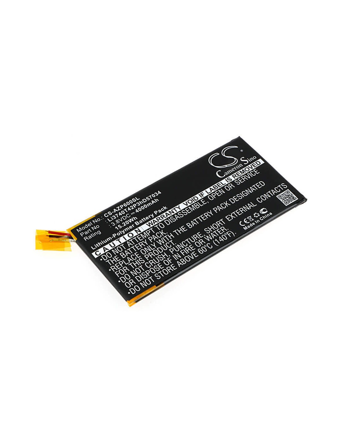 Battery for Amazing P6 3.8V, 4000mAh - 15.20Wh