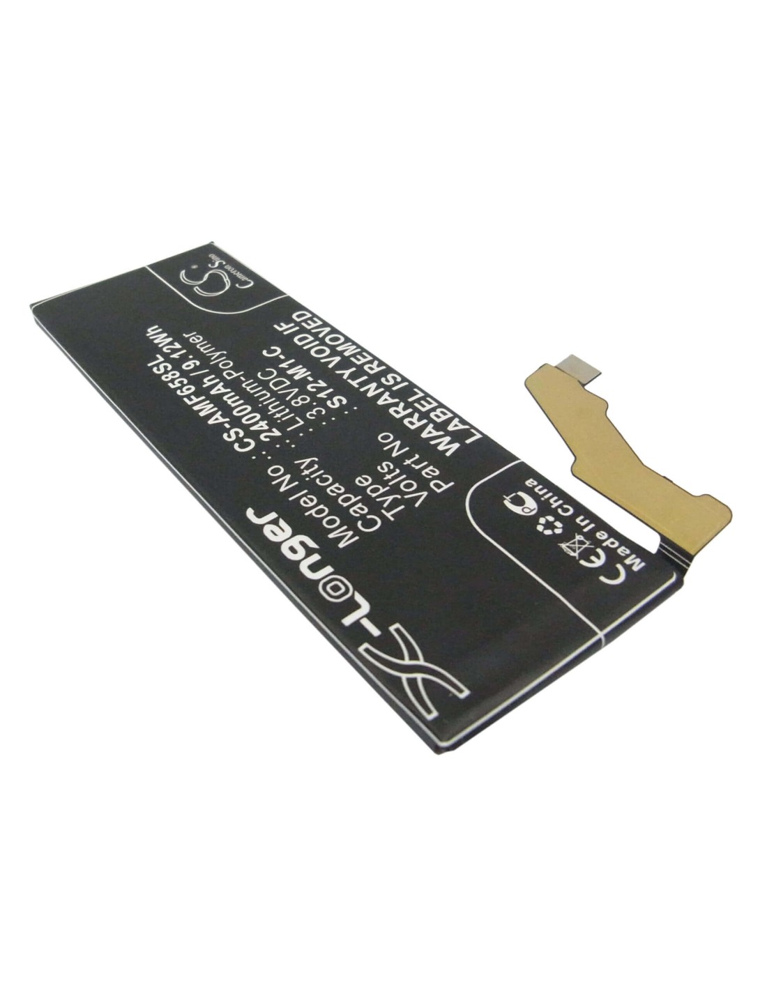Battery for Amazon Fire Phone, Fire Phone 32GB, Fire Phone 64GB 3.8V, 2400mAh - 9.12Wh