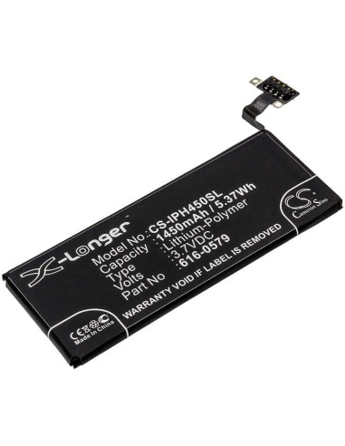 Battery for Apple iPhone 4S, iPhone 4S 16GB, iPhone 4S 32GB 3.7V, 1450mAh - 5.37Wh