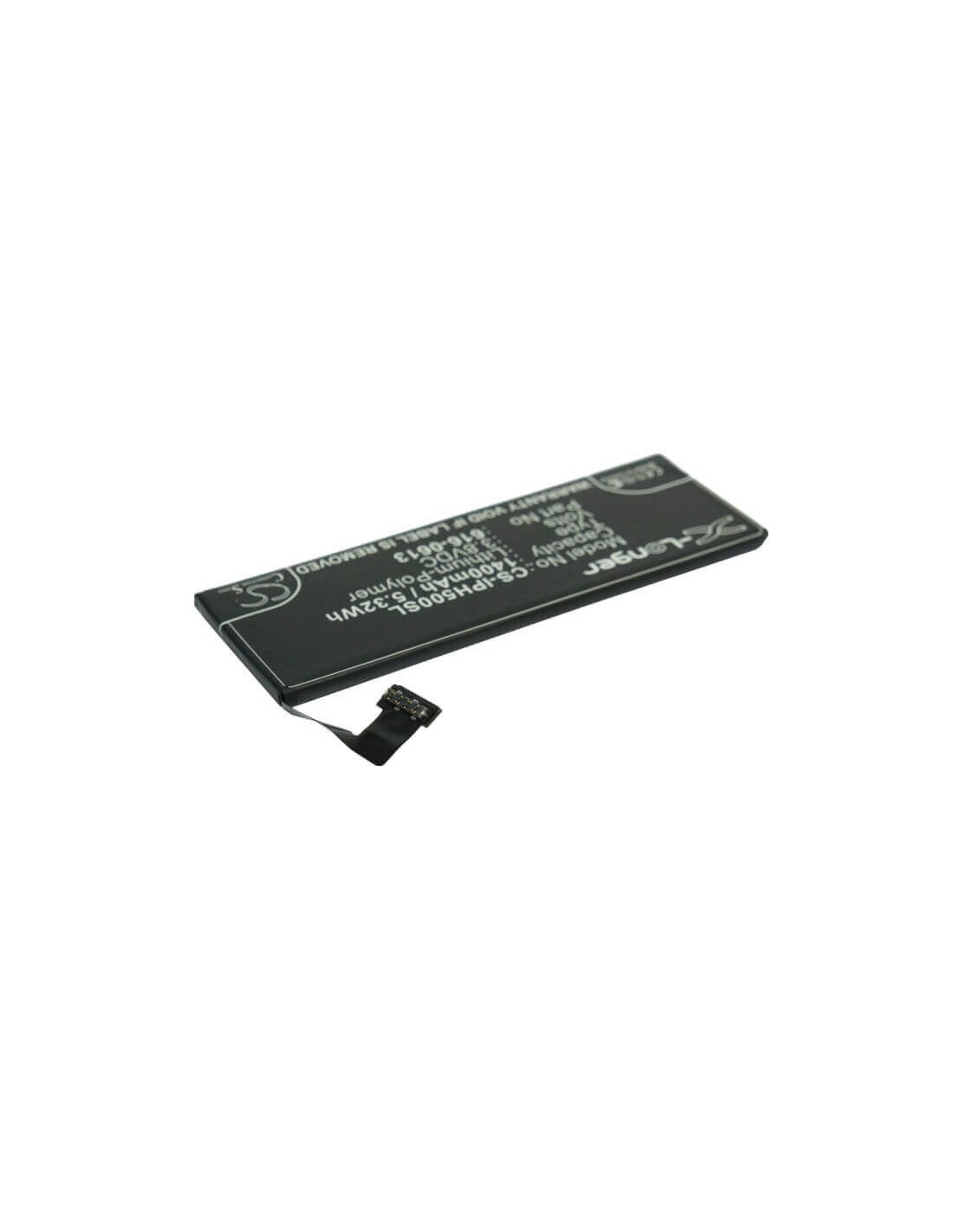 Battery for Apple iPhone 5, MD645LL/A, MD644LL/A 3.8V, 1400mAh - 5.32Wh