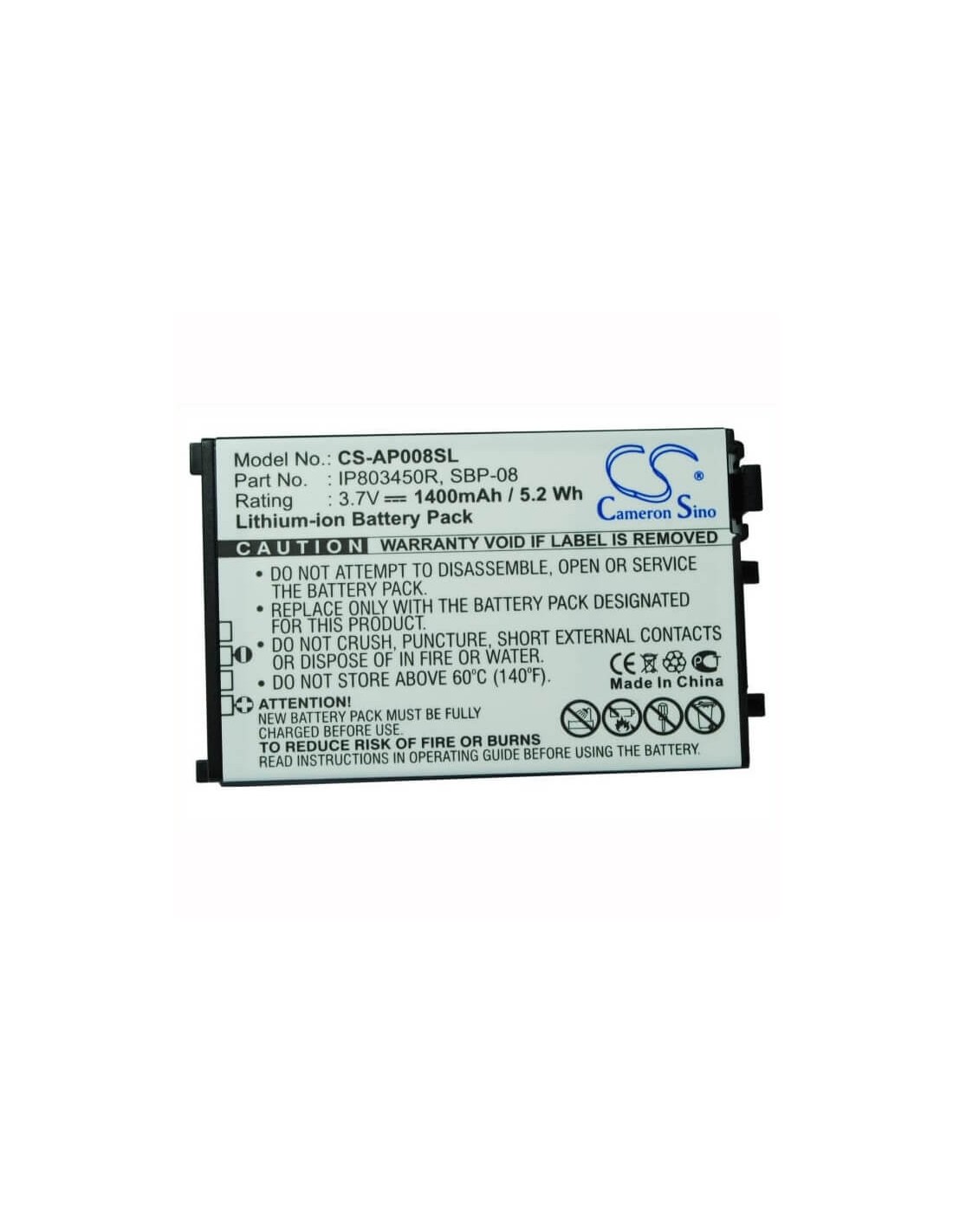 Battery for Asus SBP-08 3.7V, 1400mAh - 5.18Wh