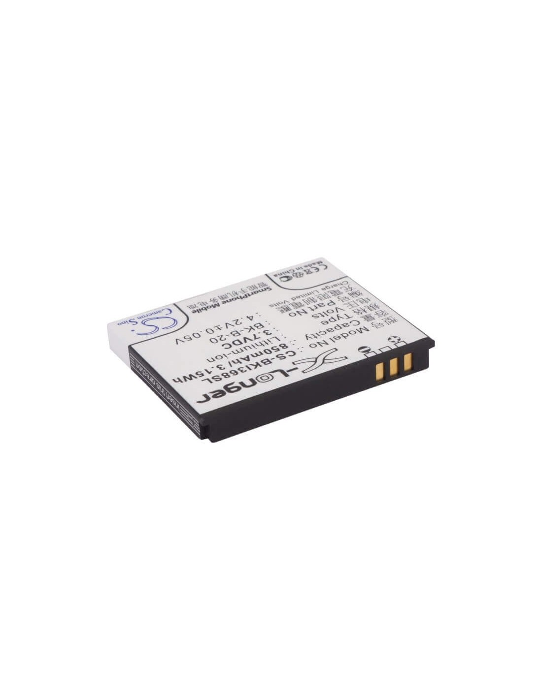 Battery for BBK i389, i388, i368 3.7V, 850mAh - 3.15Wh
