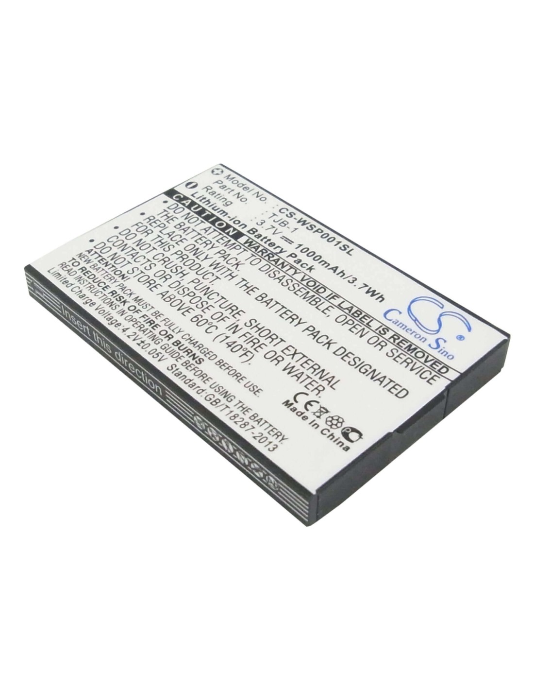 Battery for Binatone B200, BB200, Speakeasy Mobile Plus 3.7V, 1000mAh - 3.70Wh