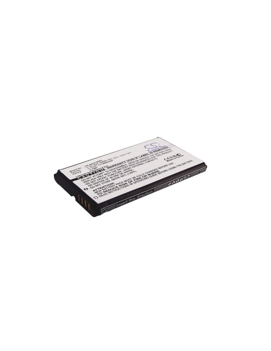 Battery for Blackberry 8700, 8700c, 8700f 3.7V, 1000mAh - 3.70Wh