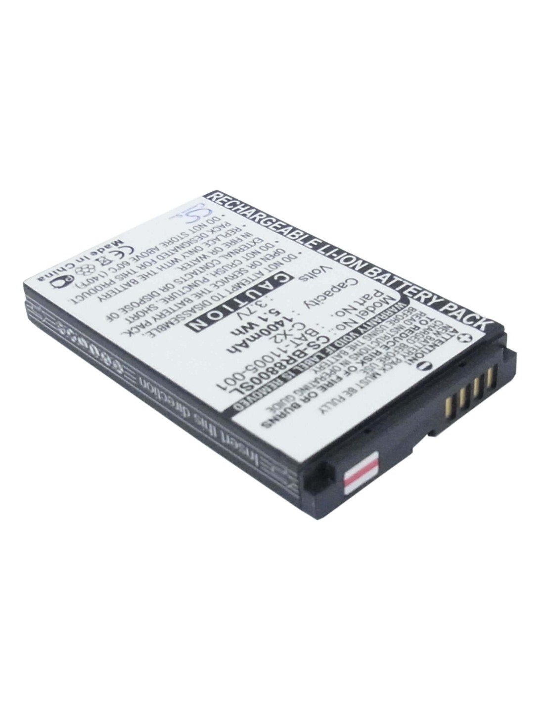 Battery for Blackberry 8800, 8800c, 8800r 3.7V, 1400mAh - 5.18Wh