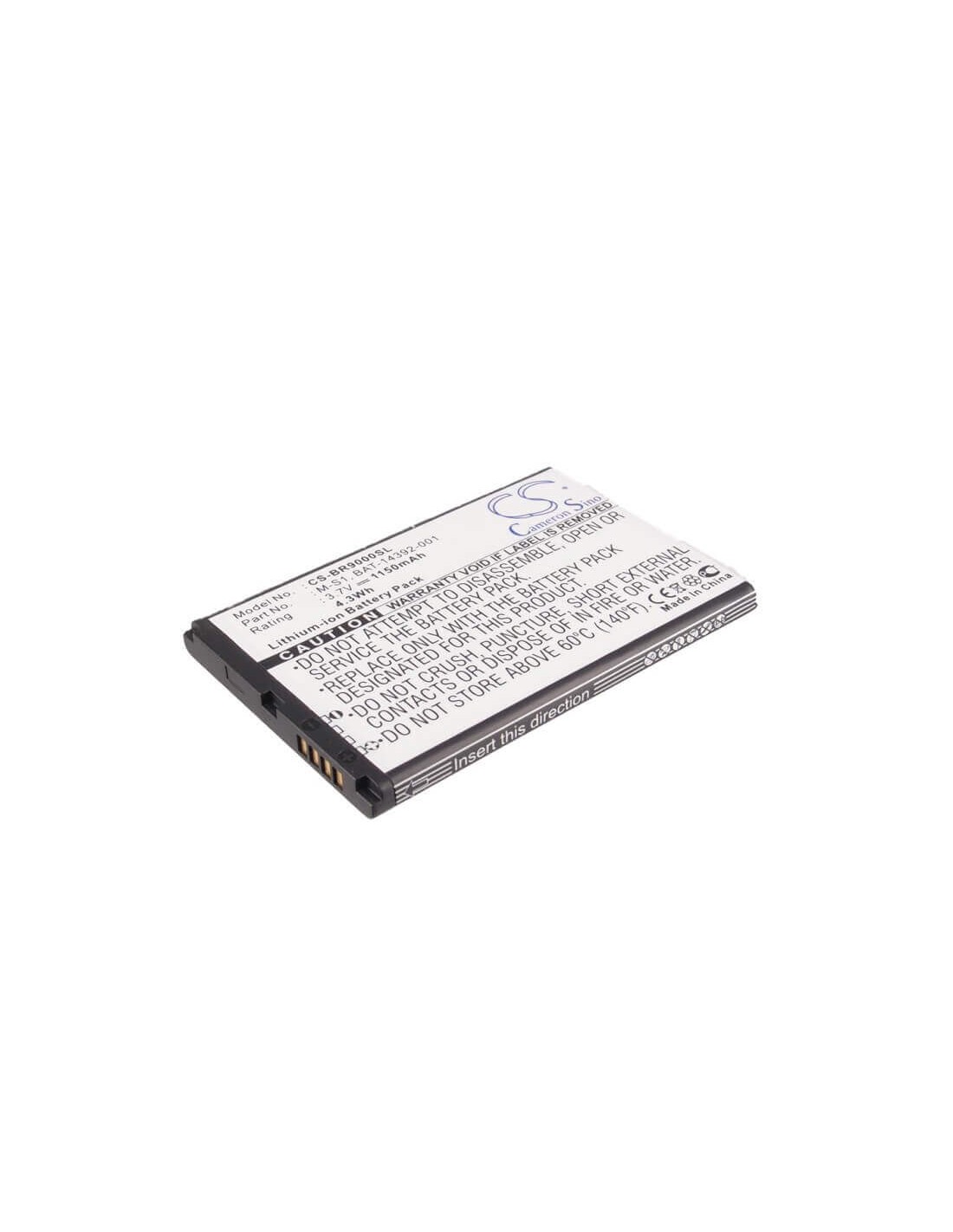 Battery for AT&T Bold 3.7V, 1150mAh - 4.26Wh