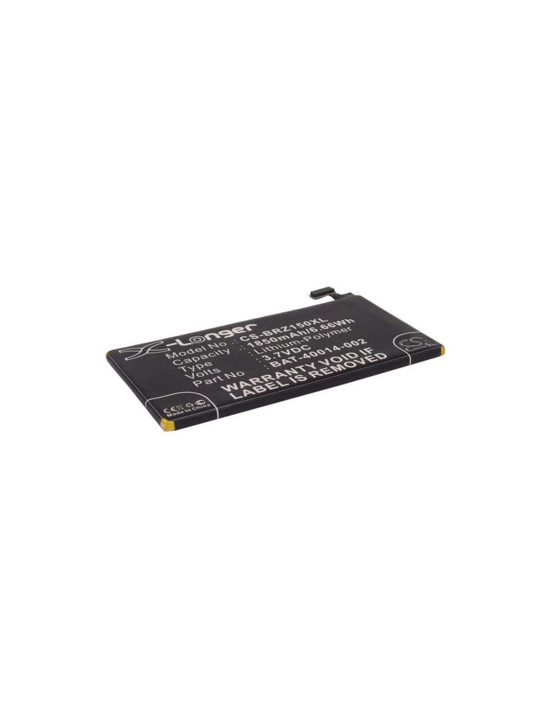 Battery for Blackberry Z15 3.7V, 1800mAh - 6.66Wh