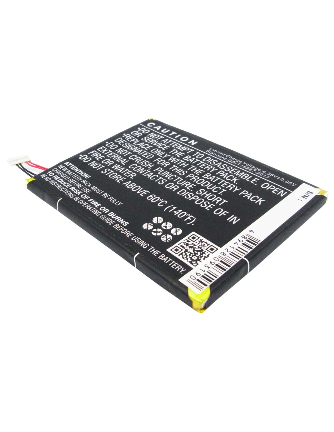 Battery for Blackberry Z3, STJ100-1 3.8V, 2500mAh - 9.50Wh