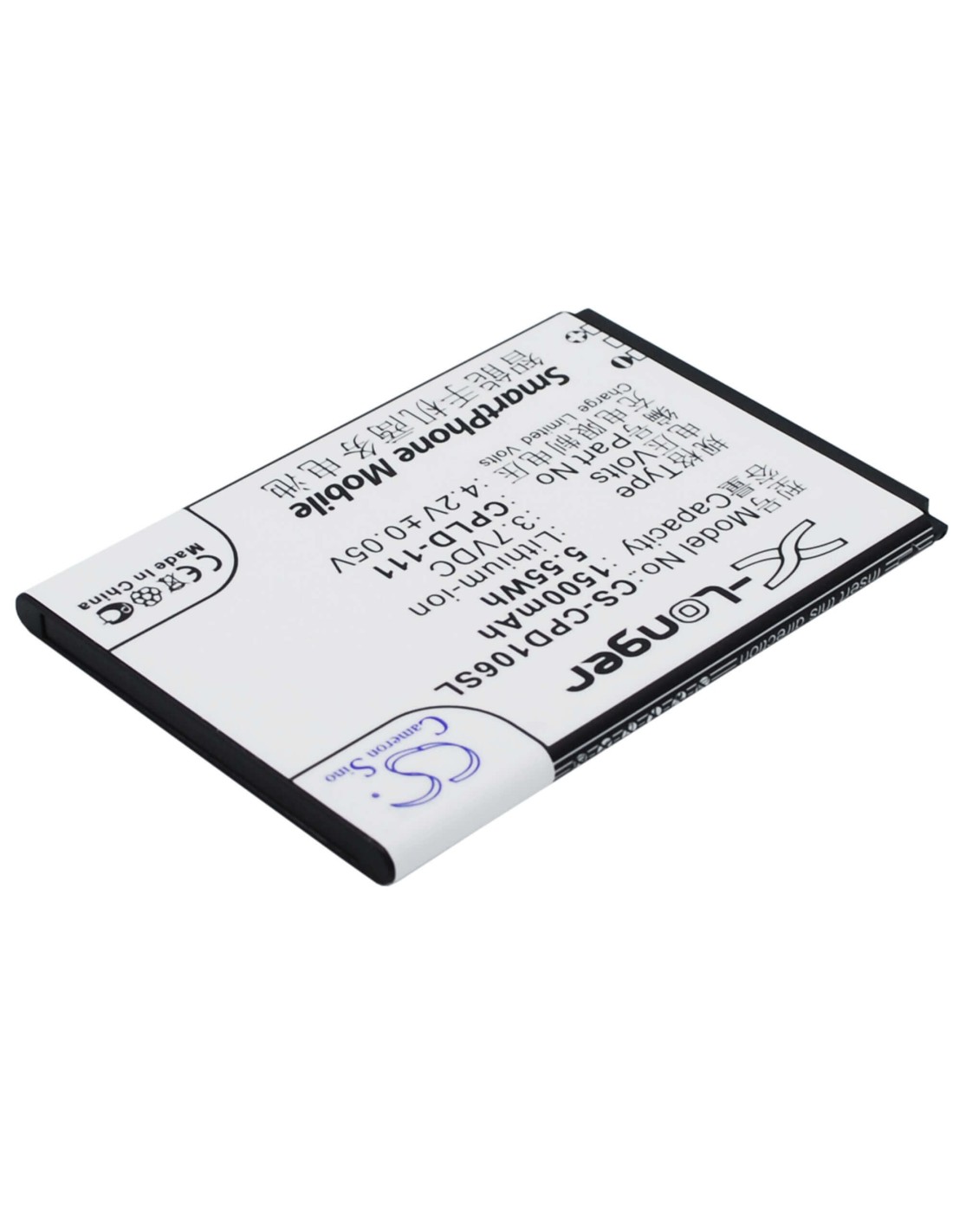 Battery for Coolpad 5213, 5216d 3.7V, 1500mAh - 5.55Wh