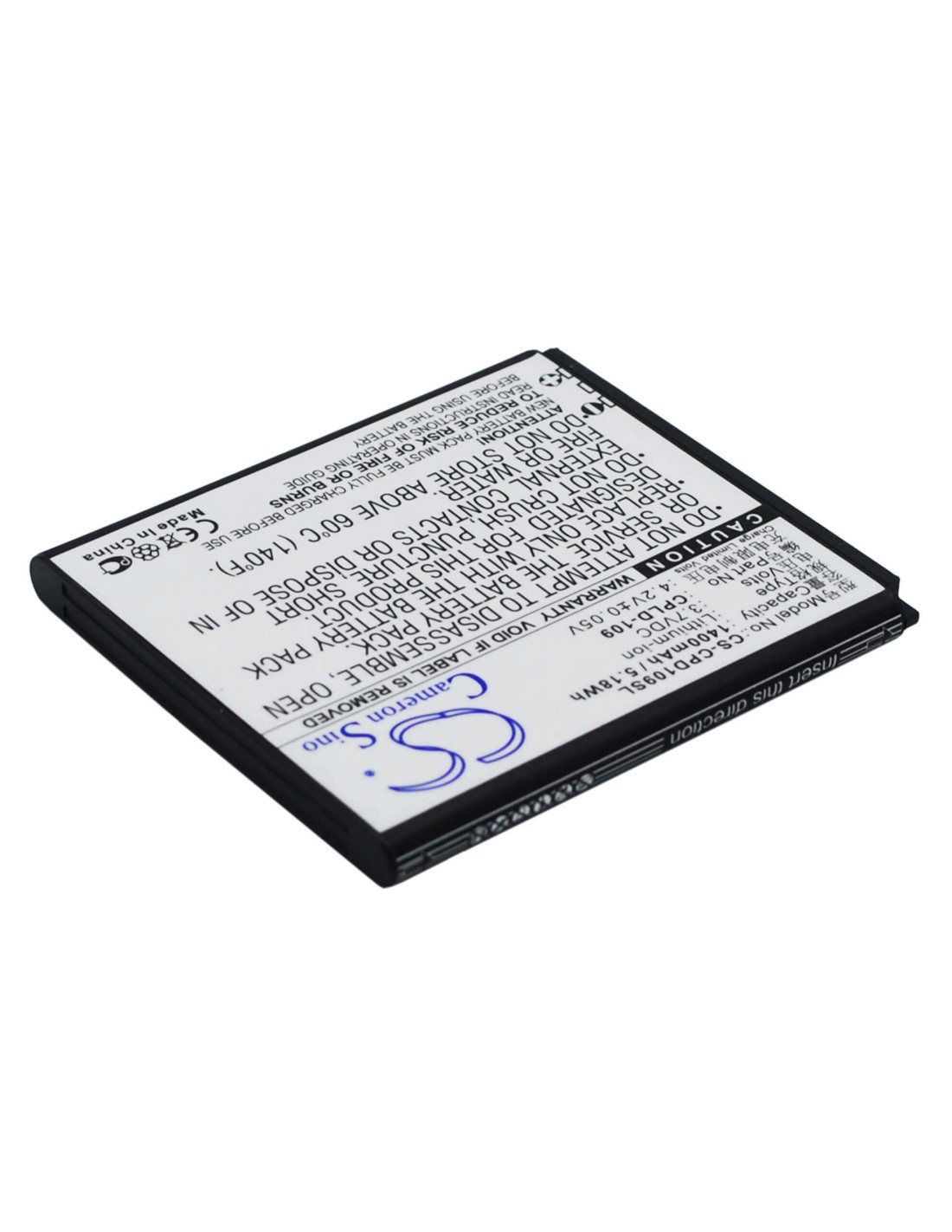 Battery for Coolpad 8070D 3.7V, 1400mAh - 5.18Wh