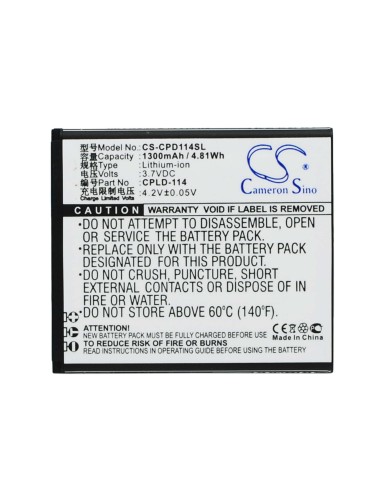 Battery for Coolpad 8079 3.7V, 1300mAh - 4.81Wh