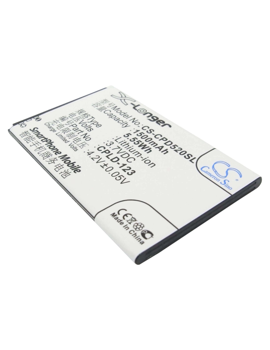 Battery for Coolpad 5200 3.7V, 1500mAh - 5.55Wh