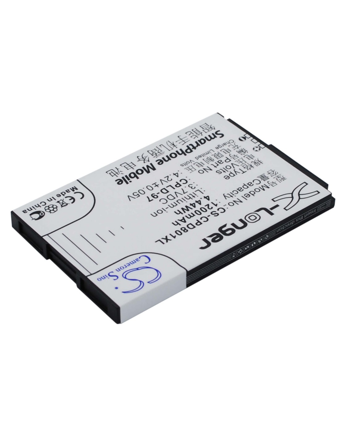 Battery for Coolpad 8010 3.7V, 1200mAh - 4.44Wh