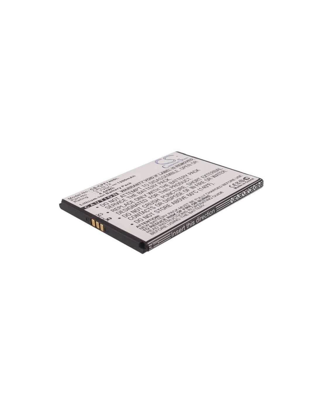 Battery for Coolpad 5860e 3.7V, 1200mAh - 4.44Wh