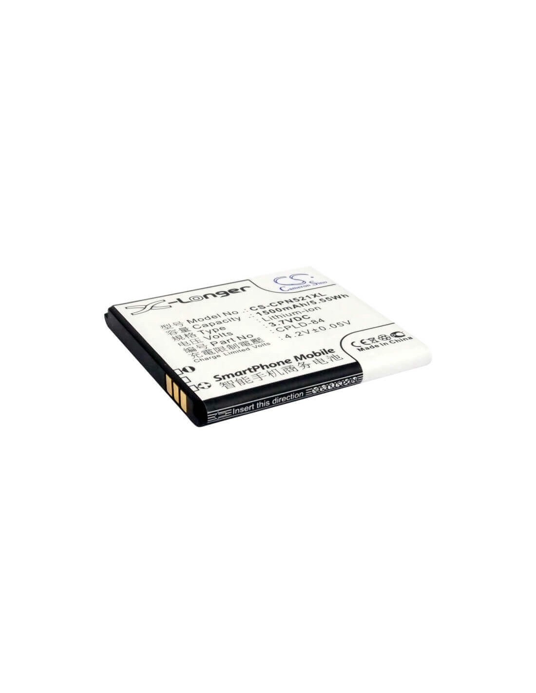 Battery for Coolpad 5210, 7235 3.7V, 1500mAh - 5.55Wh