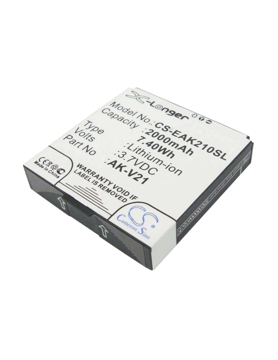 Battery for Emporia AK-V21, Talk, Time V20 3.7V, 2000mAh - 7.40Wh