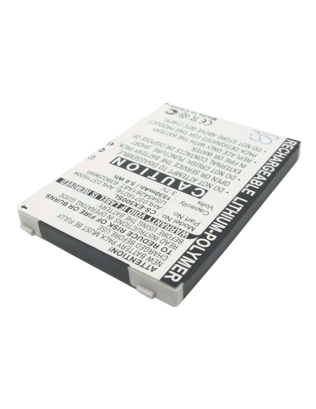 Battery for E-TEN glofiish X500, glofiish X500+, glofiish X600 3.7V, 1530mAh - 5.66Wh