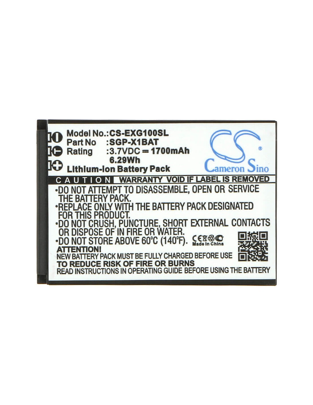 Battery for Evolveo StrongPhone X1 3.7V, 1700mAh - 6.29Wh