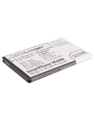 Battery for GIONEE C500, C600 3.7V, 1750mAh - 6.48Wh