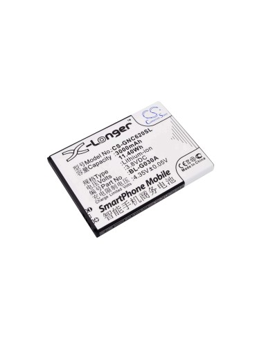 Battery for GIONEE GN181, C620, C620s 3.8V, 3000mAh - 11.40Wh