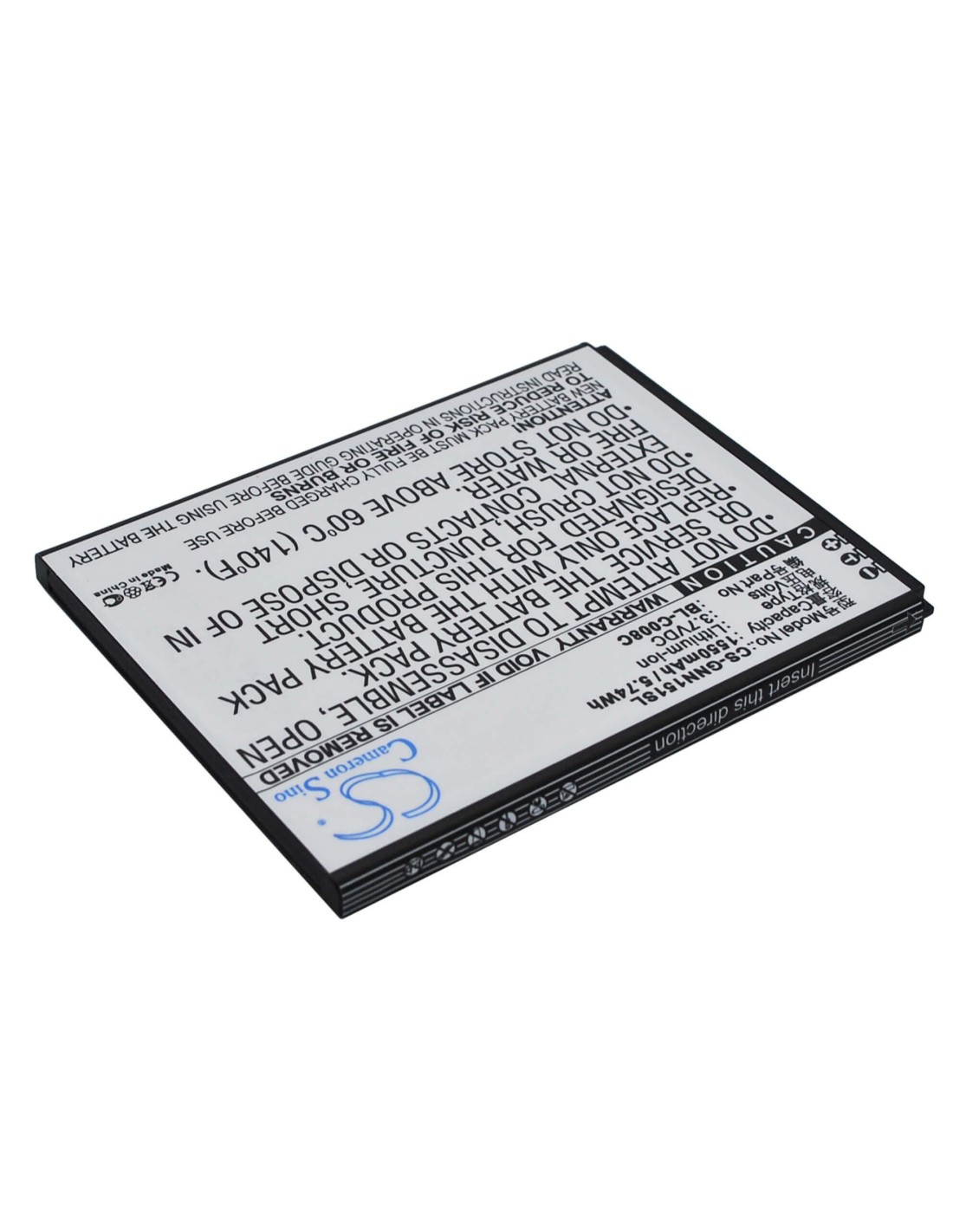 Battery for GIONEE GN151 3.7V, 1550mAh - 5.74Wh