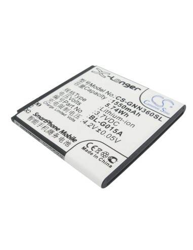 Battery for GIONEE GN305, GN108, GN205H 3.7V, 1550mAh - 5.74Wh