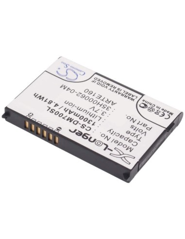 Battery for HTC P3300, P3350, Artemis 3.7V, 1300mAh - 4.81Wh