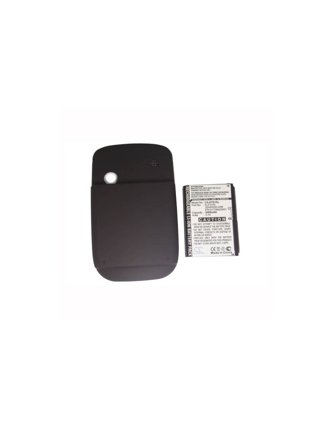 Battery for HTC Touch P3050, HTC Elf, Vogue 100 3.7V, 2000mAh - 7.40Wh