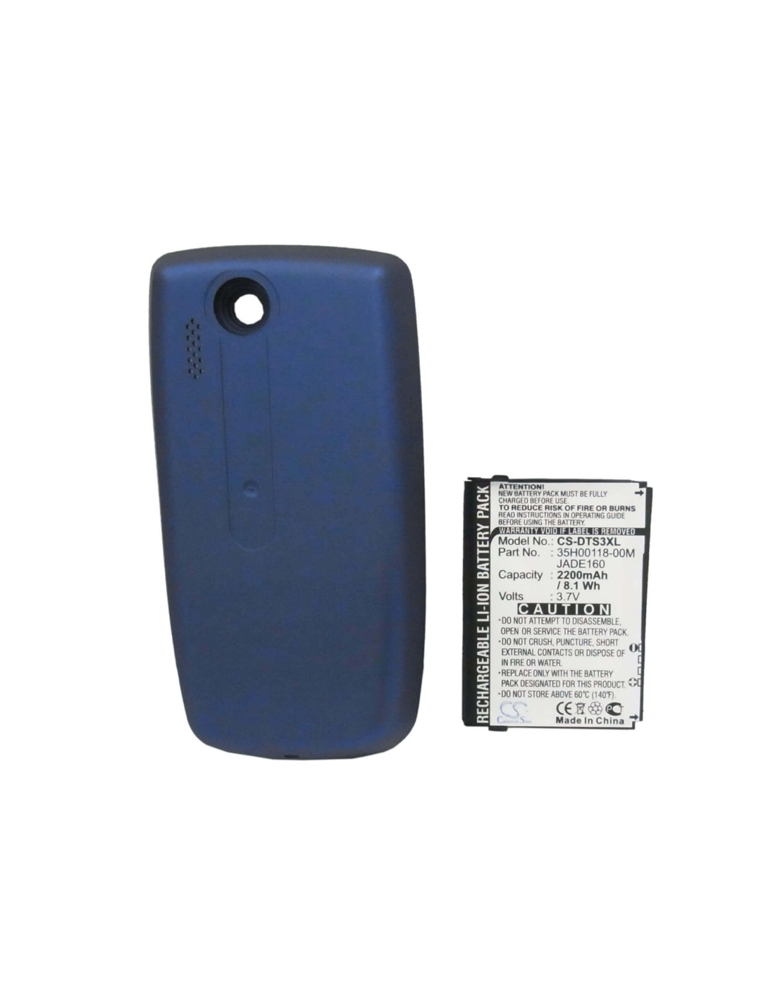 Battery for HTC Touch 3G, Jade, Jade 100 3.7V, 2200mAh - 8.14Wh