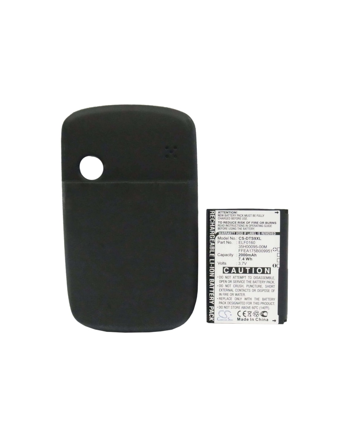 Battery for HTC Touch P3450 3.7V, 2000mAh - 7.40Wh