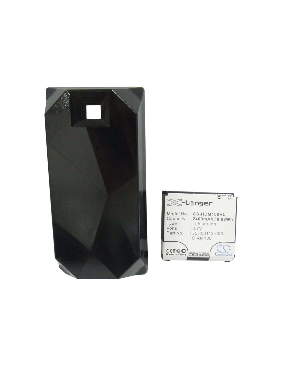 Battery for HTC Diamond, Touch Diamond, Diamond 100 3.7V, 2400mAh - 8.88Wh