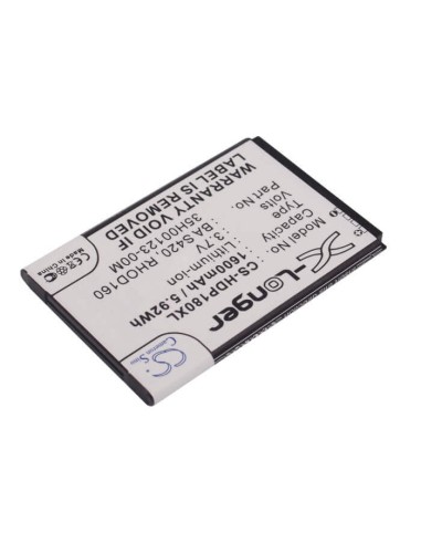 Battery for HTC Touch Pro 2, Touch Pro II, T7373 3.7V, 1600mAh - 5.92Wh