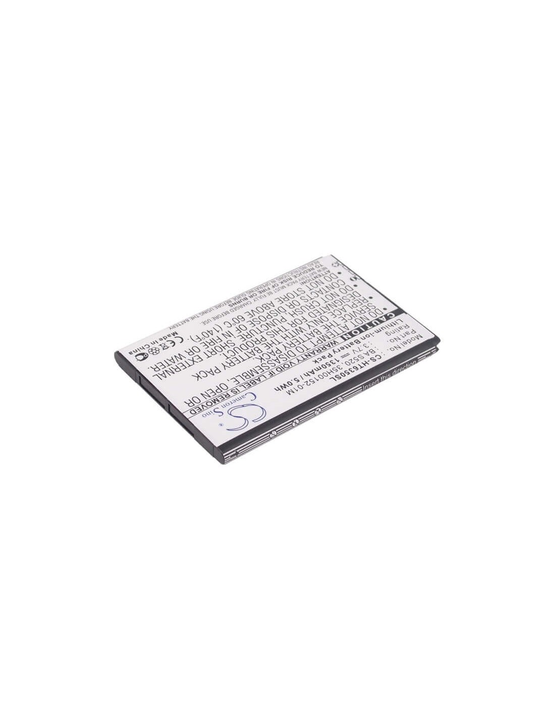 Battery for HTC Droid Incredible 2, Droid Incredible II, ADR6350 3.7V, 1350mAh - 5.00Wh