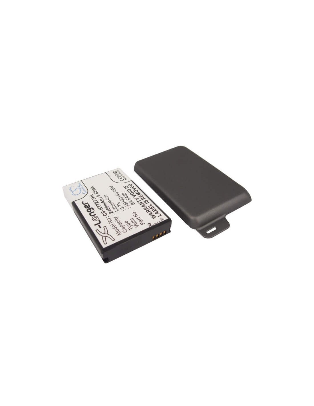 Battery for HTC Desire Z, A7272 3.7V, 2400mAh - 8.88Wh