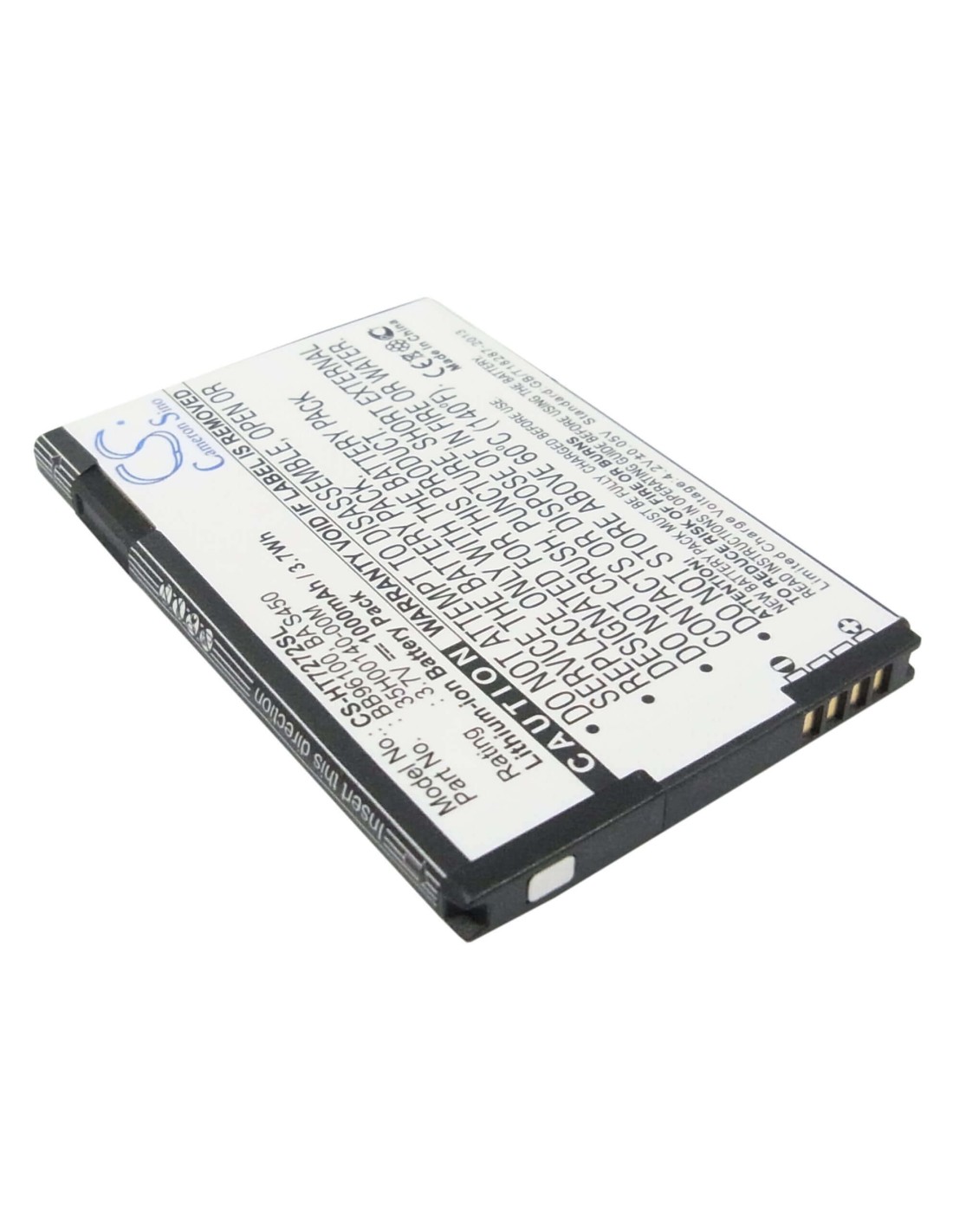 Battery for HTC Desire Z, A7272, Vision 3.7V, 1000mAh - 3.70Wh