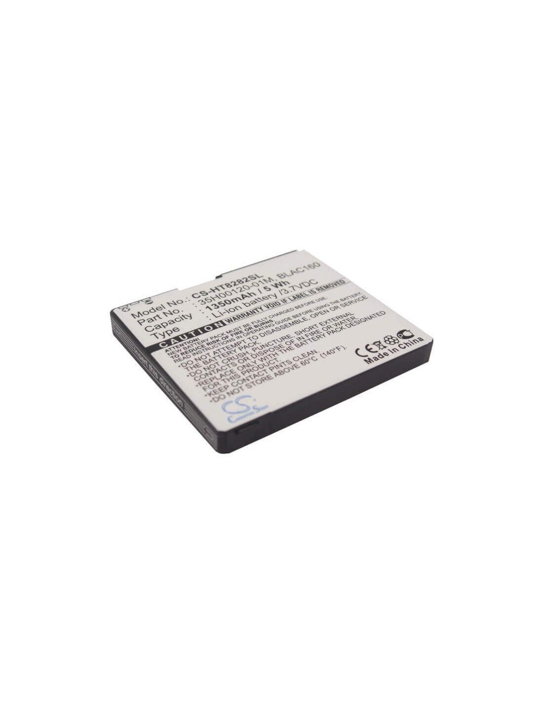 Battery for HTC Touch Pro HD, Touch HD, BLAC100 3.7V, 1350mAh - 5.00Wh