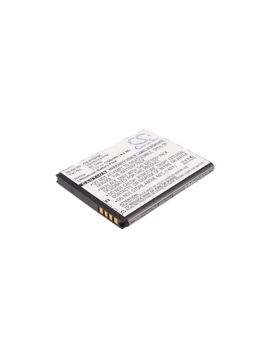 Battery for HTC HD7, T9292, HD3 3.7V, 1150mAh - 4.26Wh