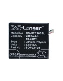 Battery for HTC One E9, One E9 plus, A55 3.85V, 2800mAh - 10.78Wh
