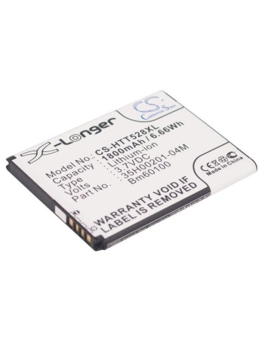 Battery for HTC One ST, One SU, One SC 3.8V, 1800mAh - 6.84Wh